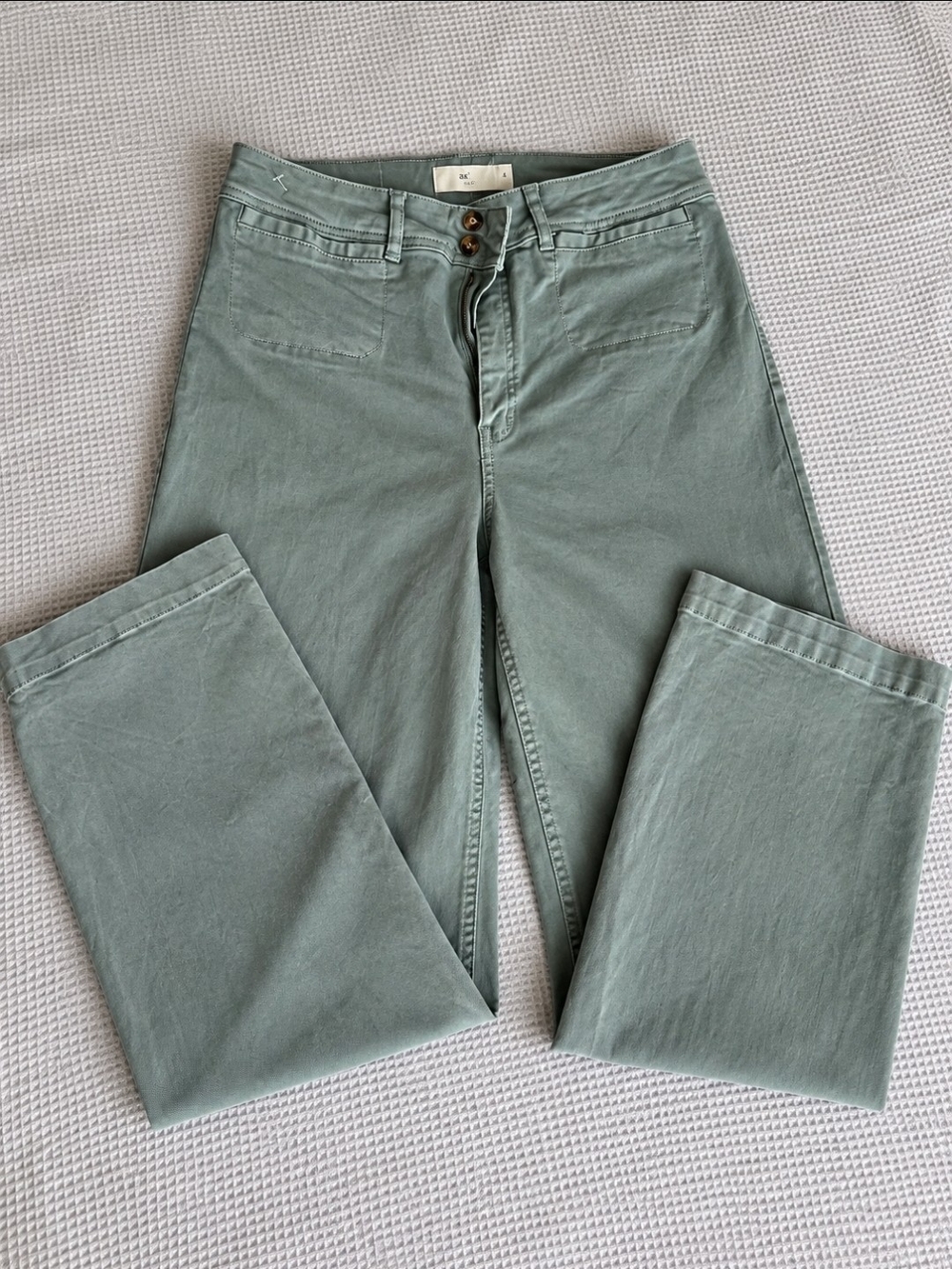 TGla Sage Green Wide Leg Pants
